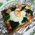 クック021E2T☆'s cooksnap of when they made 自宅で簡単！激ウマピザ。ビスマルク編.