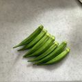四児のハハ's cooksnap of when they made リカちゃん♡オクラの下処理しておくら.