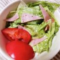 もにゃっこ's cooksnap of when they made レタスとハムのマヨサラ(包丁要らず）.
