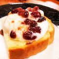 kurozata's cooksnap of when they made あんこヨーグルト＆オリーブオイルトースト.