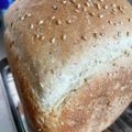 キュキュットさん's cooksnap of when they made HB 全粒粉ゴマ食パン（早焼き）.