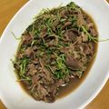 ☆hiroppy☆'s cooksnap of when they made コストコプルコギの豆苗の炒め.