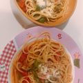 クックS5N2AF☆'s cooksnap of when they made ナスとズッキーニのトマトソースパスタ.