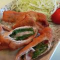 Yuuko7i's cooksnap of when they made 豚肉の梅チーズ揚げ（おからパウダー）.