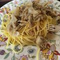 キャビィーママ's cooksnap of when they made 簡単☆ツナと玉ねぎのバター醤油パスタ♪.