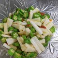 まゆみきママ's cooksnap of when they made オクラと長芋の梅おかか和え.