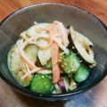 YCHキッチン's cooksnap of when they made なす・きゅうりとカニ蒲鉾のわさびあえ♪.