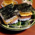 ＊＊もっさん＊＊'s cooksnap of when they made 初沖縄記念☆感動！ポークたまごおにぎりஐ.