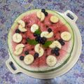 clover♡3's cooksnap of when they made 夏にぴったり！簡単デザート♡スイカピザ♡.