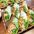 ばたみそーぱん☆'s cooksnap of when they made 豚しゃぶキムチの生春巻き.