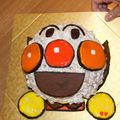 たんじゅんじゅん's cooksnap of when they made 飛んでるアンパンマン♪立体 ケーキ★.