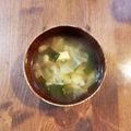 クックL8U9HI☆'s cooksnap of when they made キャベツと生ワカメの味噌汁♪.