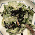 ミルクボール's cooksnap of when they made ゴーヤとヒジキとツナのマヨサラダ.