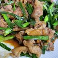 1065386's cooksnap of when they made ニラと豚肉、豆板醤炒め。.