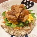 もちぴより's cooksnap of when they made 豚バラとふわとろ卵のチラシ寿司.