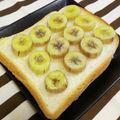 くみちょ～～'s cooksnap of when they made はちみつバナナトースト.