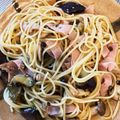ほしちゃろ's cooksnap of when they made なすとしめじの和風パスタ.