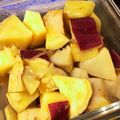 エリーモ's cooksnap of when they made レンジで簡単☆さつま芋とリンゴの甘煮.