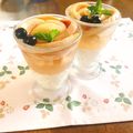 yesmama's cooksnap of when they made パンナコッタ♡桃のコンポートのせ.