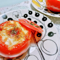 サンディサンディ's cooksnap of when they made トマトの肉詰め丸ごと焼き♪.