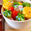 ❀akiko❀'s cooksnap of when they made 簡単 きゅうり お花 飾り切り お弁当.