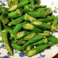 oringe's cooksnap of when they made 下処理なし！おくらのバター醤油炒め.