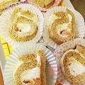 ハチ8コロ8's cooksnap of when they made 林檎ジャムのシナモンティーロールケーキ.
