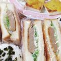 yukky☆mama's cooksnap of when they made ハムときゅうりのトーストサンド.
