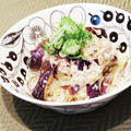 Dellaたん's cooksnap of when they made 茄子の梅ツナマヨ和え.