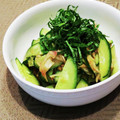 Dellaたん's cooksnap of when they made きゅうりと生姜とミョウガと紫蘇の和え物.