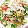 フジぽん's cooksnap of when they made フレッシュな夏野菜＆茹で鶏のサラダ.