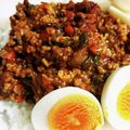 MIZU14's cooksnap of when they made mカレー粉不要！豆腐＆ひき肉ドライカレー.