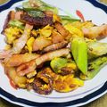 にこぱん☻'s cooksnap of when they made 簡単☆オクラ＆ベーコン＆卵のバター炒め.