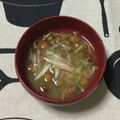 おはなすき's cooksnap of when they made みょうがとなめこの味噌汁。.