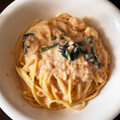 初心者やー's cooksnap of when they made 鮭フレークで簡単！鮭の和風クリームパスタ.
