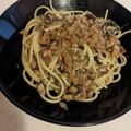 しらたまこむぎ's cooksnap of when they made 茄子とシソ肉味噌のスパゲティ.