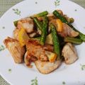 ティモ333's cooksnap of when they made 鶏肉とアスパラガスのレモン炒め.