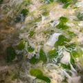 あんじゅとねここ's cooksnap of when they made 豆苗とふわふわ玉子のスープ.