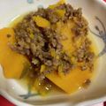 しばーちゃん's cooksnap of when they made ほっこり♡カボチャと合挽き肉の煮物.