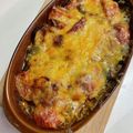 ☆あさ's cooksnap of when they made 茄子･トマ･ピーマンのベーコンチーズ焼き.