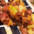 セーラーのむ's cooksnap of when they made 砂肝と葱(わけぎ)の旨うま炒め.
