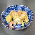 KAKO_KAKO's cooksnap of when they made 簡単・グリーンアスパラと海老と卵の塩炒め.