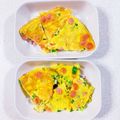 みぽぽ37's cooksnap of when they made 魚肉ソーセージとネギのオープンオムレツ.