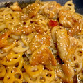 やよい・M's cooksnap of when they made ・。♫余った鶏皮でれんこんの甘辛炒め♫。.