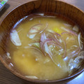 お塩と砂糖's cooksnap of when they made 南瓜とみょうがの味噌汁.