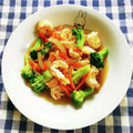 ﾁｲﾁｬﾝﾏﾏ's cooksnap of when they made 海老とセロリの中華炒め.