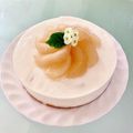 ひさピー's cooksnap of when they made 梨のコンポートで♪レアチーズケーキ.
