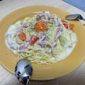 ☆きりまる☆'s cooksnap of when they made リメイク☆シチューでカルボナーラ風パスタ.