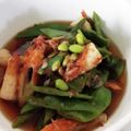 mimi2153m's cooksnap of when they made モロッコいんげんと油揚げ＆ちくわの煮物.