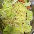 いっぺい99's cooksnap of when they made 時短◎ソーセージでペペロンチーノ風焼そば.